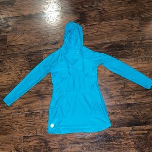 Athleta Essence Hooded Tunic Top Shirt